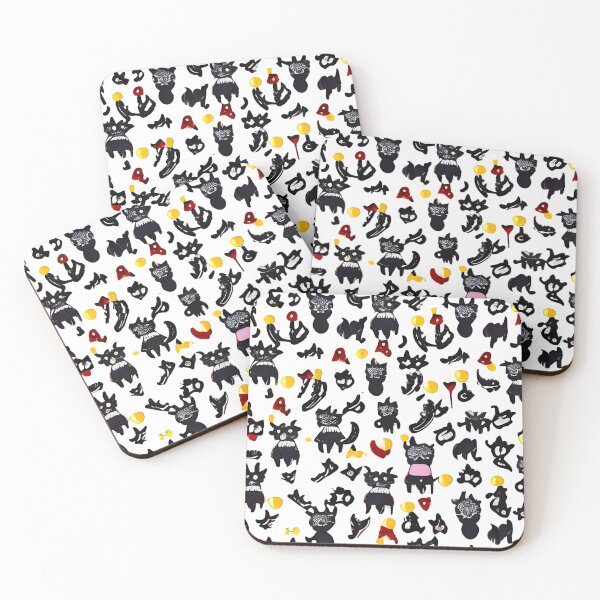 Item preview, Cursed Cats Pattern designed and sold by ambyai.