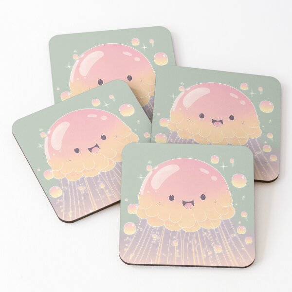 Item preview, Little Happy Jellyfish #6 designed and sold by Stickapom.