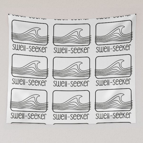 Item preview, Swell-Seeker - Stylish wave label designed and sold by U-WESTDESIGN.