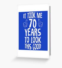 70. Geburtstagsgeschenk Grußkarte