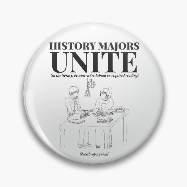 Item preview, History Majors Unite Minimalist Print  designed and sold by anthropocynical.