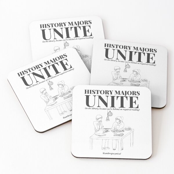 Item preview, History Majors Unite Minimalist Print  designed and sold by anthropocynical.