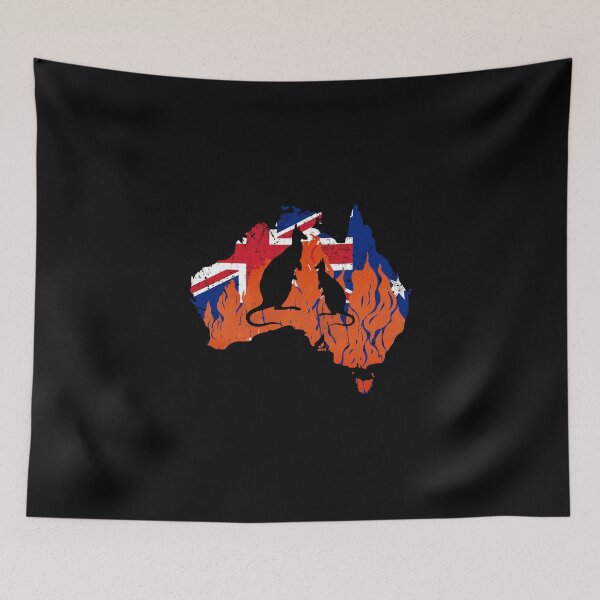 Item preview, Australia Wildfires with Kangaroo designed and sold by Manoroma.