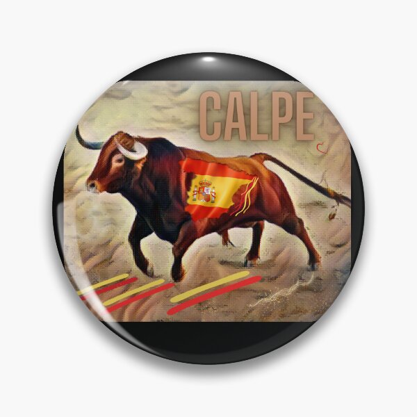 Item preview, Calpe Costa Blanca, Spanish Bull With Spanish Flag designed and sold by MarieSusan.