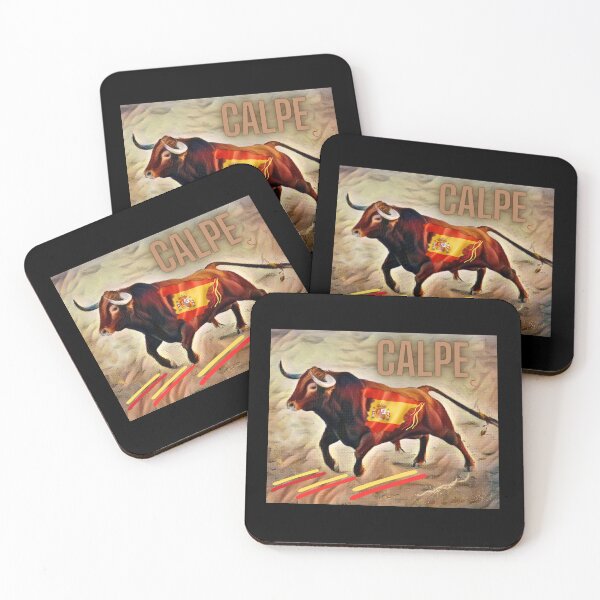 Item preview, Calpe Costa Blanca, Spanish Bull With Spanish Flag designed and sold by MarieSusan.