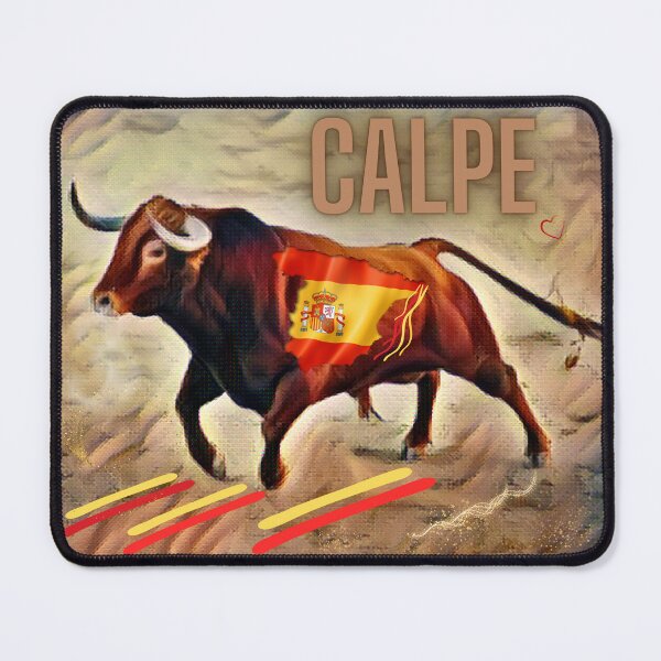Item preview, Calpe Costa Blanca, Spanish Bull With Spanish Flag designed and sold by MarieSusan.