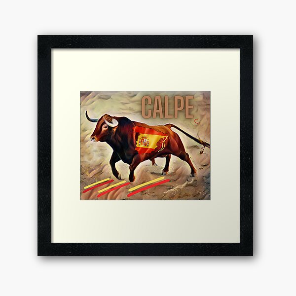 Item preview, Calpe Costa Blanca, Spanish Bull With Spanish Flag designed and sold by MarieSusan.