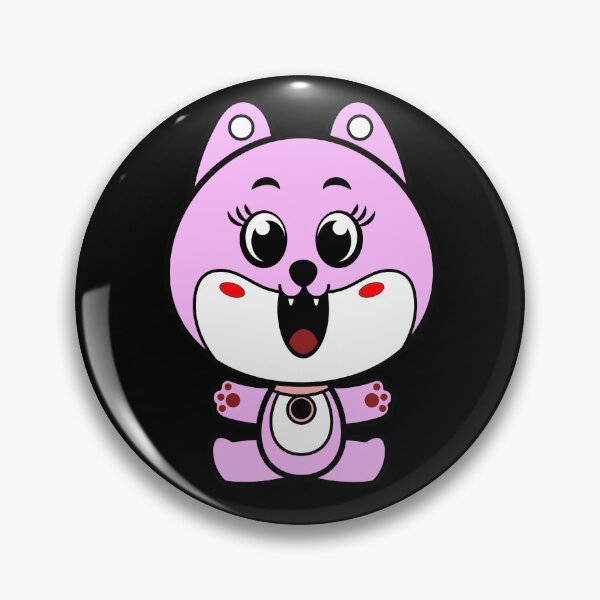 Item preview, Pink Kawaii chibi cute dog sticker and fridge magnet designed and sold by GaryDobson.