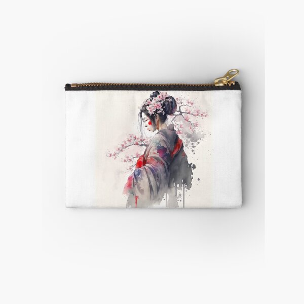 Item preview, Japanese Geisha in a Kimono with Sakura Flowers designed and sold by BigLoro.