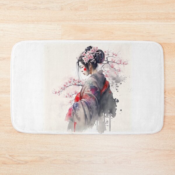 Item preview, Japanese Geisha in a Kimono with Sakura Flowers designed and sold by BigLoro.