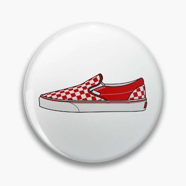 Item preview, Classic Slip-On Skate Shoe, Red/White Checkers designed and sold by OlegNaches.