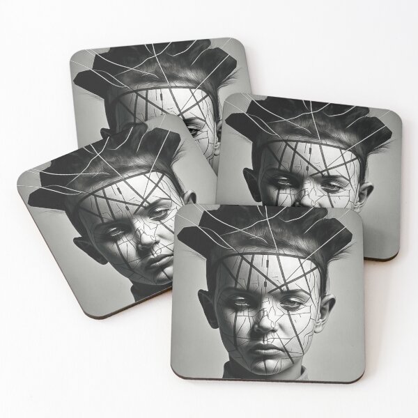 Item preview, Bizarre female portrait designed and sold by mrlongfield.