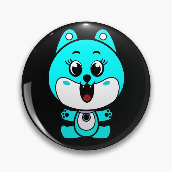 Item preview, Blue Kawaii chibi cute dog sticker and fridge magnet designed and sold by GaryDobson.