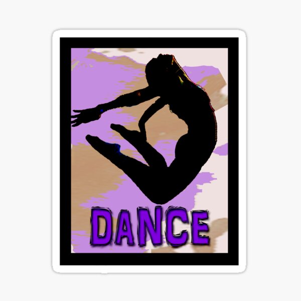 "Simply Dance Purple and Brown" Sticker for Sale by Fancyc Redbubble