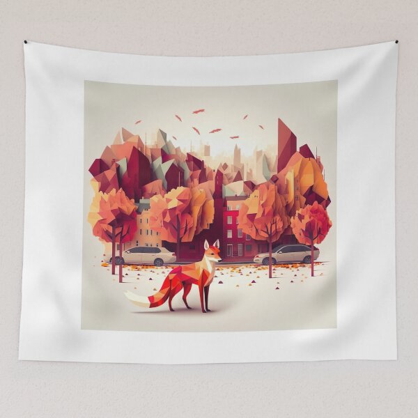 Item preview,  polygonal fox city designed and sold by Makoto-Styl.