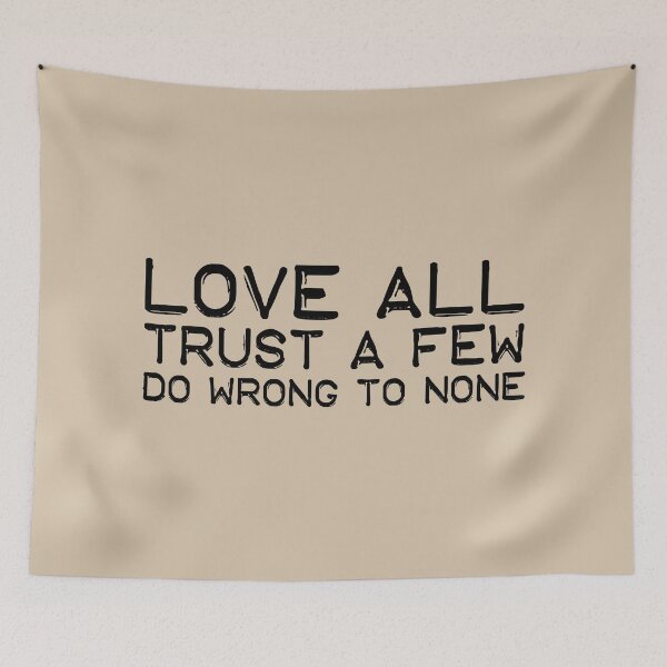 Item preview, Love all trust a few (black) designed and sold by didijuca.