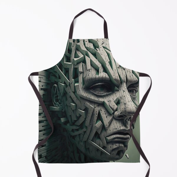 Item preview, Bizarre female portrait made of shapes designed and sold by mrlongfield.