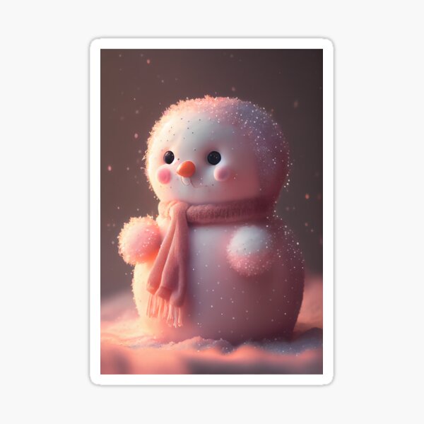 Snowman in a Winter Wonderland Sticker