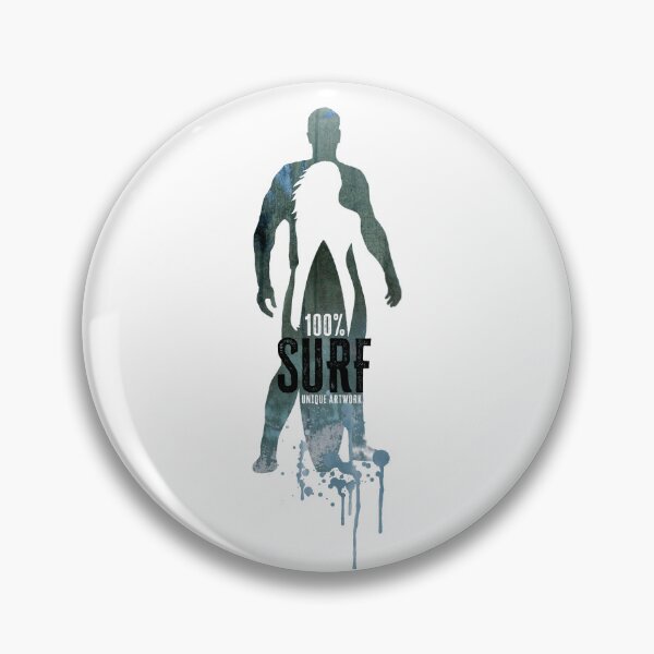 Item preview, 100% surf grunge surf label - playful man and woman silhouette designed and sold by U-WESTDESIGN.