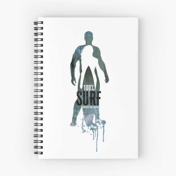 Item preview, 100% surf grunge surf label - playful man and woman silhouette designed and sold by U-WESTDESIGN.
