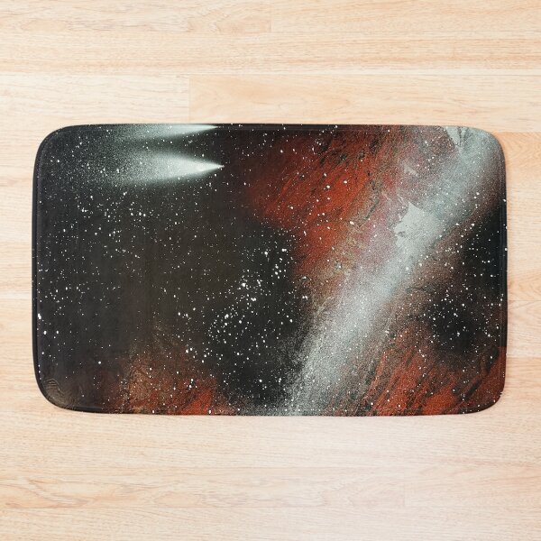 Item preview, Spray paint art red nebula designed and sold by WoodRocksArt.