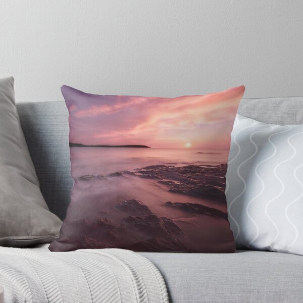 Cornish Sunset Throw Pillow