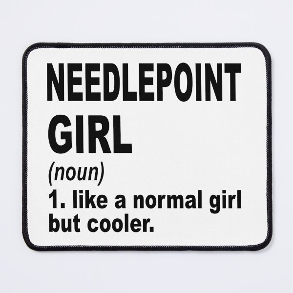 Item preview, Needlepoint Girl Like A Normal Girl But Cooler,Needlepoint Lovers Gift designed and sold by Dogs Geeky⭐⭐⭐⭐⭐.