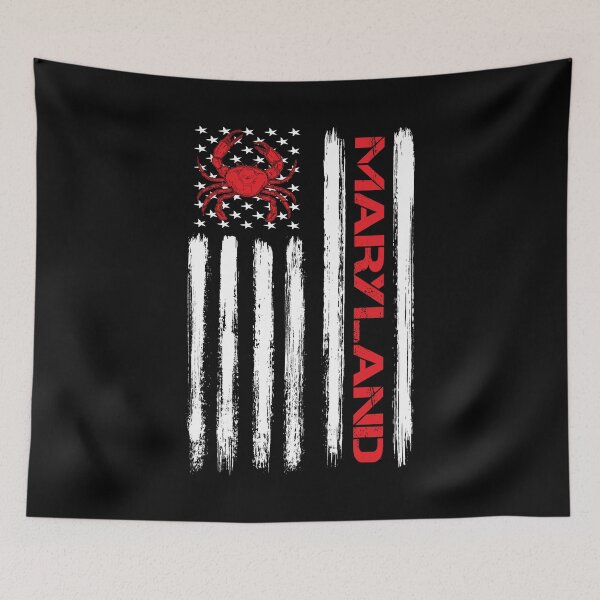 Item preview, Crab Maryland American Flag Maryland Crabs Lobster Lover Gift designed and sold by ARTZ84.
