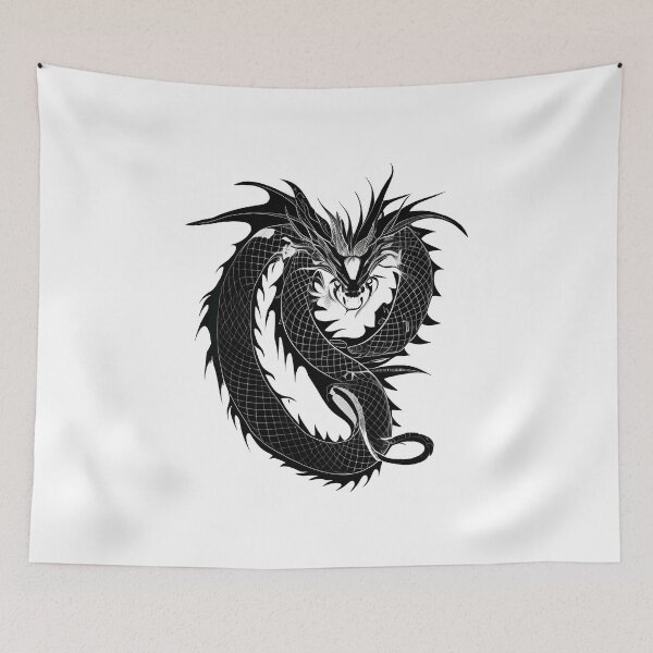 Item preview, Gothic fantasy dragon abstract designed and sold by WitchyForest.