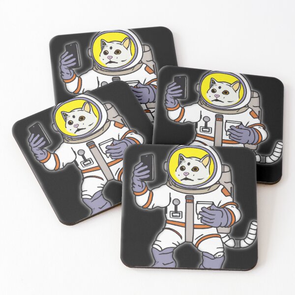 Item preview, Feline Spaceman Makes a Call from the Cosmos designed and sold by JOY STORE 45.