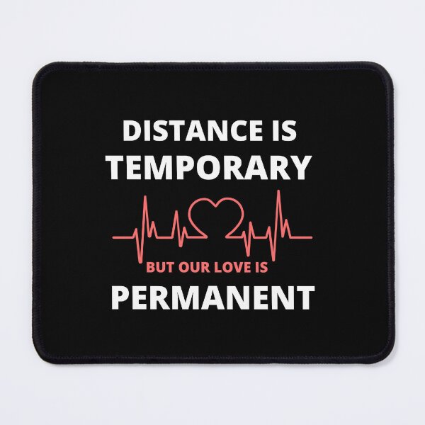 Item preview, Distance Is Temporary But Our Love Is Permanent - Long Distance Relationship - Long Distance Love - Gift for Long Distance Lover designed and sold by ExploreTheStore.
