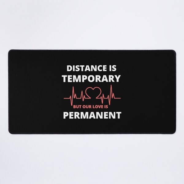 Item preview, Distance Is Temporary But Our Love Is Permanent - Long Distance Relationship - Long Distance Love - Gift for Long Distance Lover designed and sold by ExploreTheStore.