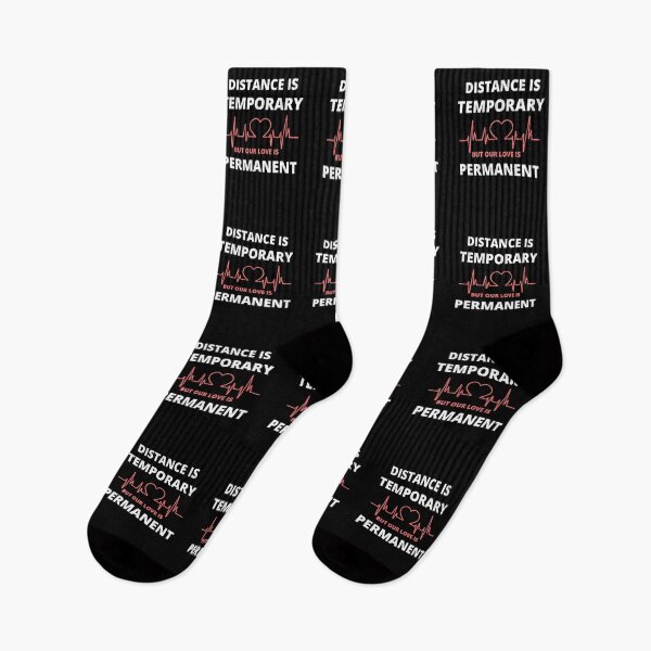 Item preview, Distance Is Temporary But Our Love Is Permanent - Long Distance Relationship - Long Distance Love - Gift for Long Distance Lover designed and sold by ExploreTheStore.