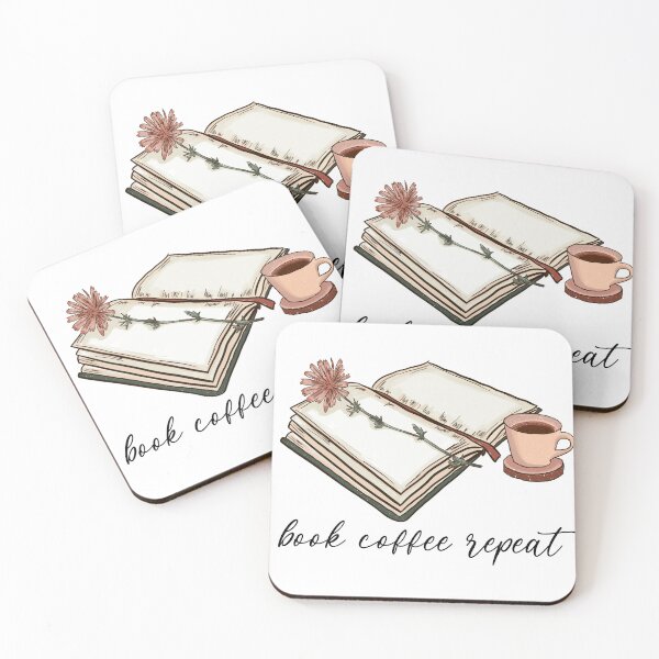 Item preview, book coffee repeat designed and sold by sweetanndspooky.