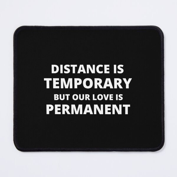 Item preview, Distance Is Temporary But Our Love Is Permanent - Long Distance Relationship - Long Distance Love - Gift for Long Distance Lover designed and sold by ExploreTheStore.