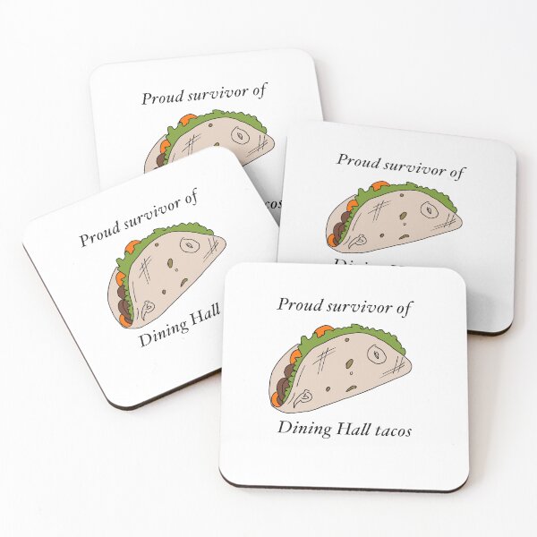 Item preview, Proud Survivor of Dining Hall Tacos art  designed and sold by anthropocynical.
