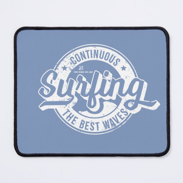 Item preview, White surf retro label with a worn look designed and sold by U-WESTDESIGN.