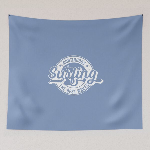 Item preview, White surf retro label with a worn look designed and sold by U-WESTDESIGN.
