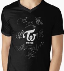 TWICE - Signed With Logo Men's V-Neck T-Shirt