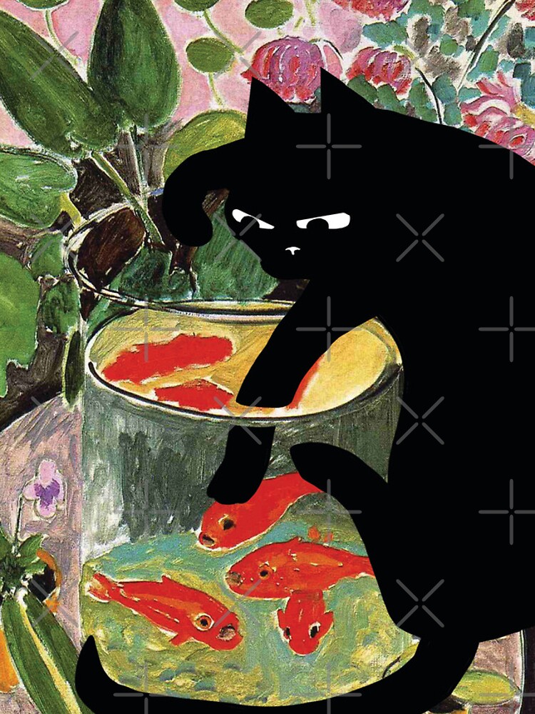 matisse's goldfish and a cat by mfarmand