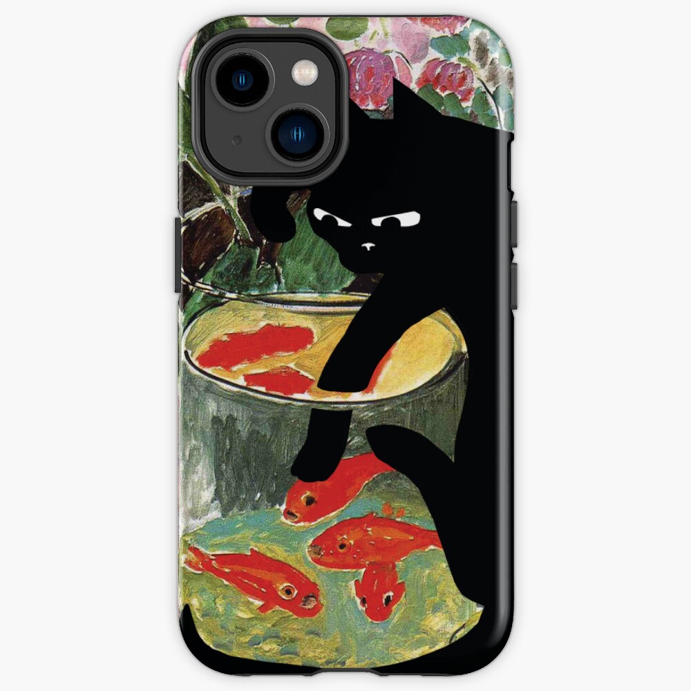 matisse's goldfish and a cat iPhone Case