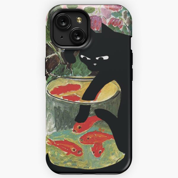 matisse&#39;s goldfish and a cat iPhone Tough Case