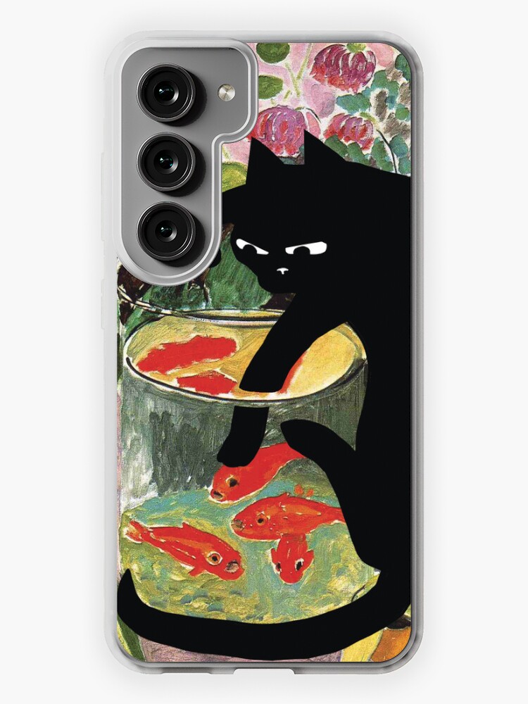 Thumbnail 1 of 4, Samsung Galaxy Phone Case, matisse's goldfish and a cat designed and sold by Mitra Farmand.