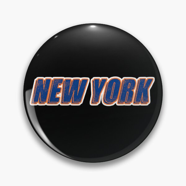 Item preview, New York Text Blue & Orange designed and sold by LockedUp.