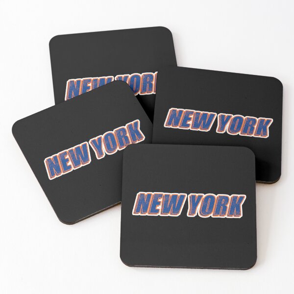 Item preview, New York Text Blue & Orange designed and sold by LockedUp.