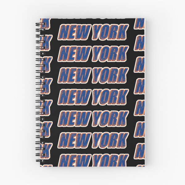 Item preview, New York Text Blue & Orange designed and sold by LockedUp.