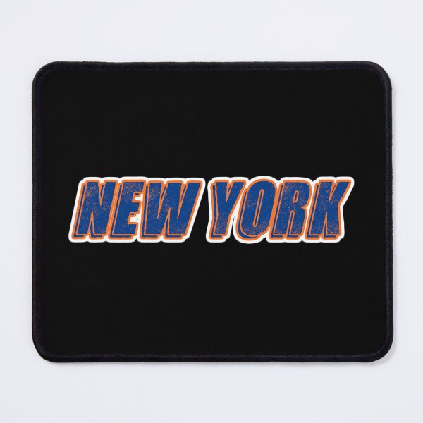 Item preview, New York Text Blue & Orange designed and sold by LockedUp.