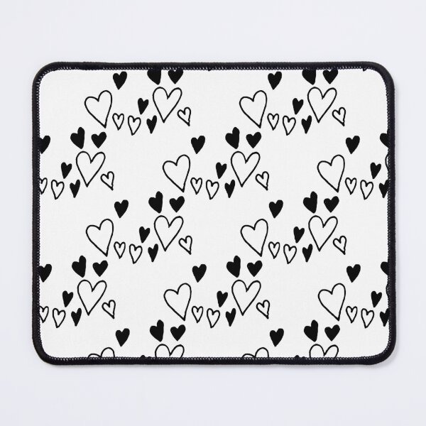 Item preview, Hand Drawn Black Hearts Valentine Love Pattern designed and sold by risingrocket.