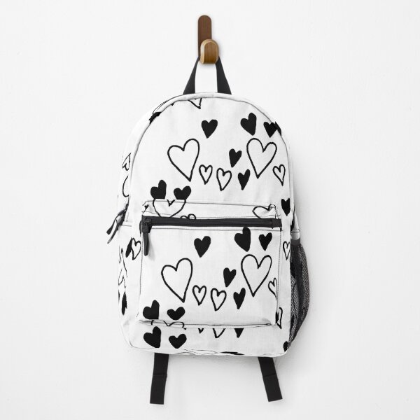 Item preview, Hand Drawn Black Hearts Valentine Love Pattern designed and sold by risingrocket.