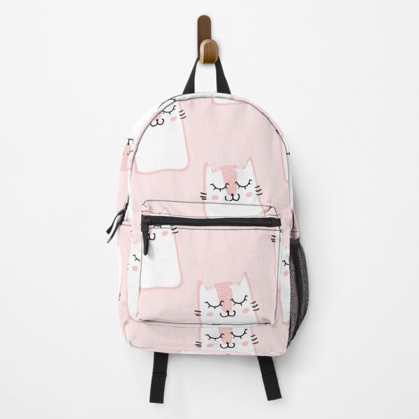 Item preview, cute kitty pattern pink color designed and sold by E-TTUTE.